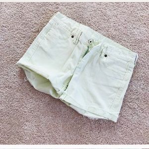 Madewell mint green shorts